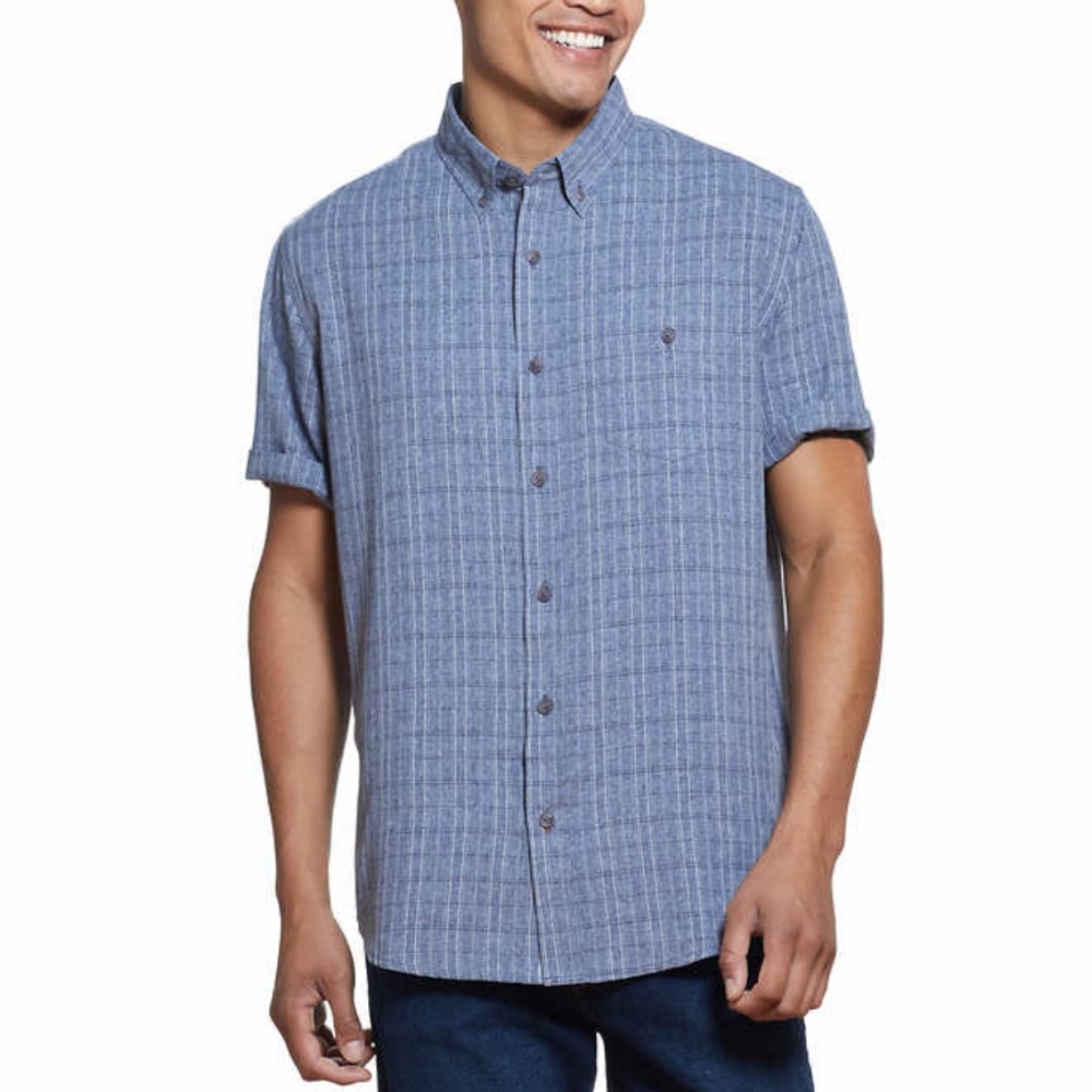 3XL, Weatherproof Vintage Men's Short Sleeve Woven Shirt